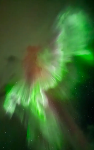Grønne-røde nordlys